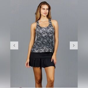 Denise Cronwall Parker Tier racerback print